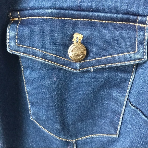 RESERVED Women’s Blue Utility Denim Shirtdress Mini Size 38 (M) - Picture 11 of 11